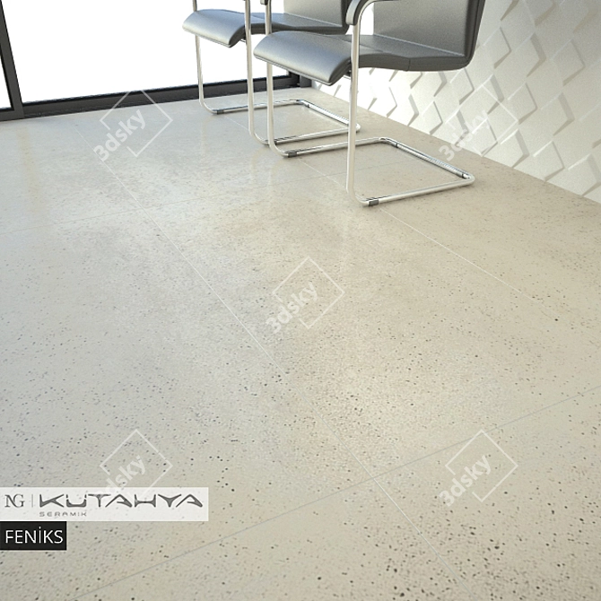 Kutahya Seramik Feniks - Elegant Rectified Glossy Tiles 3D model image 2