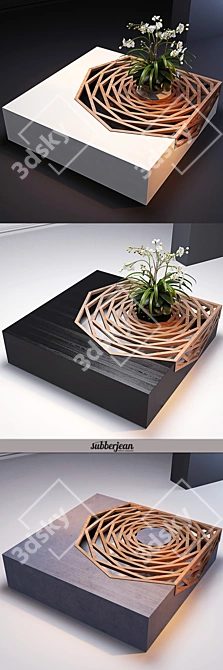 Contemporary Hanako Coffee Table 3D model image 2