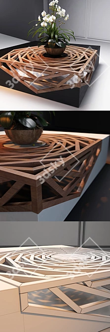 Contemporary Hanako Coffee Table 3D model image 3