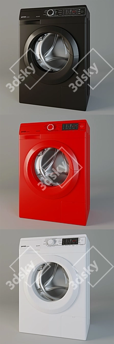 Gorenje W65Z03B/S Washer: Stylish & Compact 3D model image 2