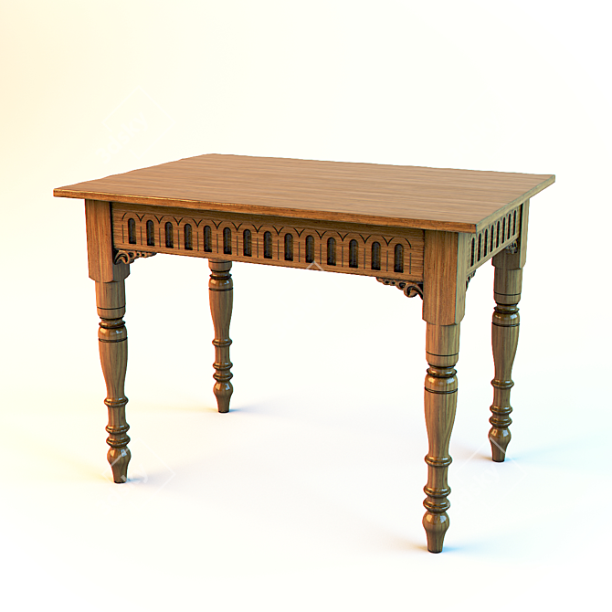 Modern Dining Table 3D model image 1