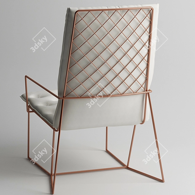 Syrma Chair & Ottoman Set 3D model image 2