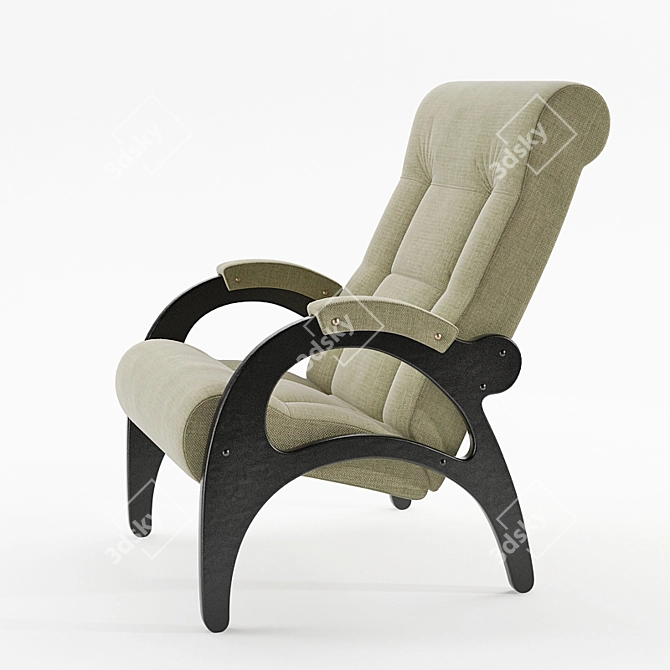 Donodolo 41 Armchair: Sleek Design, Comfortable Seating 3D model image 2