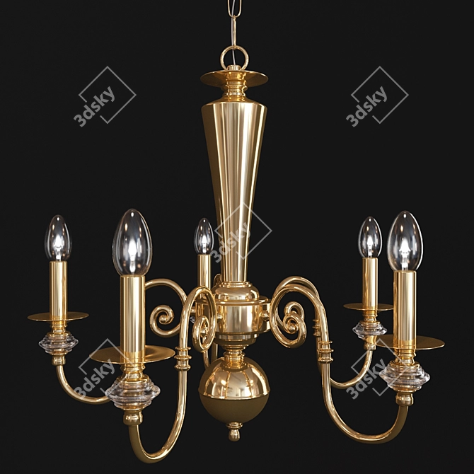 Strass Crystal Chandelier MAXIMILLIAN 421 3D model image 1