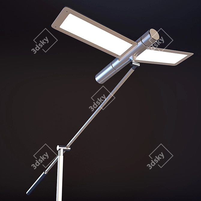 Illuminating Seagull Floor Lamp 3D model image 2