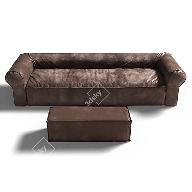 Cozy Cube Sofa 3D model image 2