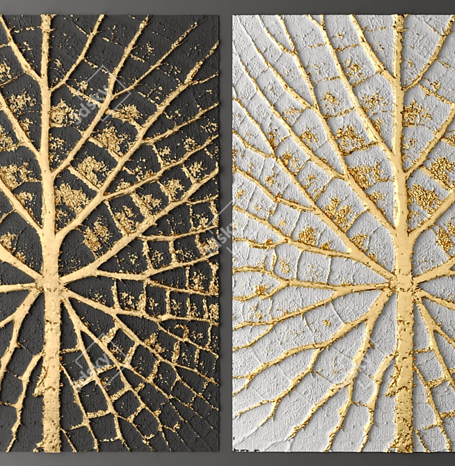 Unique 3D Wall Panel Art 3D model image 2