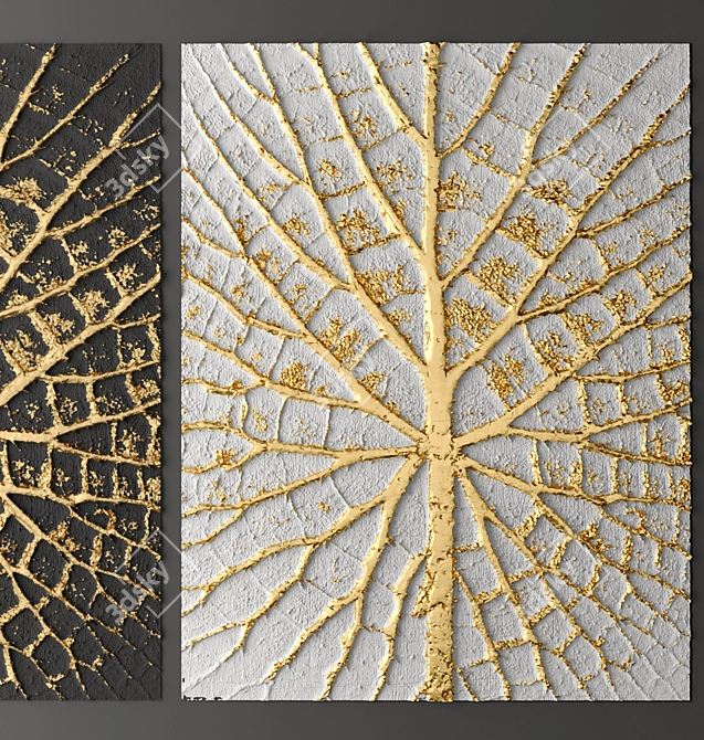 Unique 3D Wall Panel Art 3D model image 3