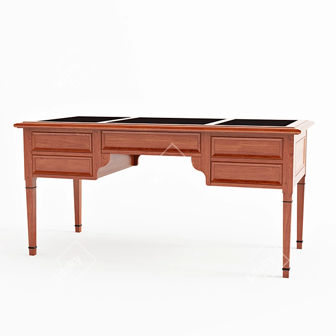 Modern Grange Bureau Desk 3D model image 2