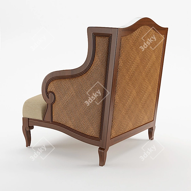 Honey Dart Club Chair 3D model image 2
