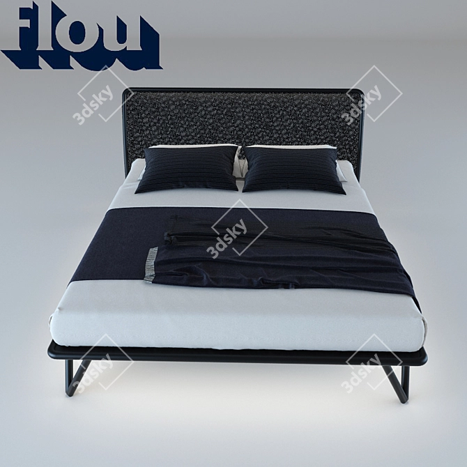 Essential Flou Bed 3D model image 2