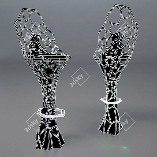 Futuristic Laduree Bar Stool 3D model image 2