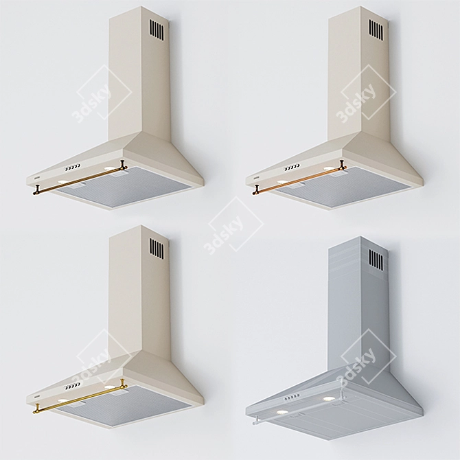 ELEYUS Allegro BG Extractor Hood - Stunning 60cm Design 3D model image 1