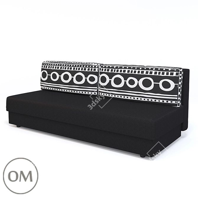 BANKS Sofa Bed: Stylish Space-Saver 3D model image 1