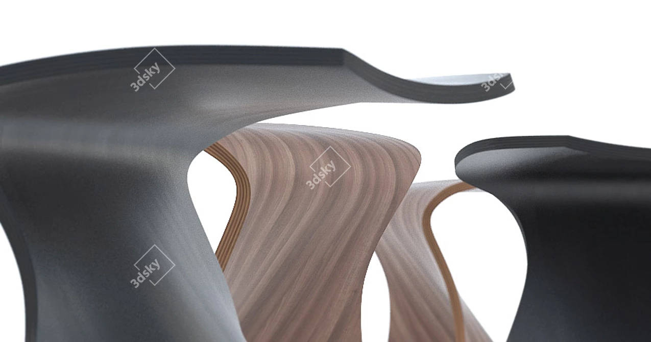 Mino Stool: Exquisite Design 3D model image 2