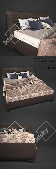 Italian Designer Polis Sumo Sofa 3D model image 2