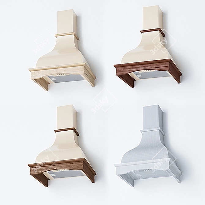 ELEYUS SOLO 60 - Stylish Extractor Hood with Multiple Colors 3D model image 1
