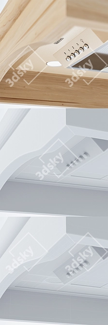 ELEYUS SOLO 60 - Stylish Extractor Hood with Multiple Colors 3D model image 2