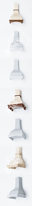 ELEYUS SOLO 60 - Stylish Extractor Hood with Multiple Colors 3D model image 3