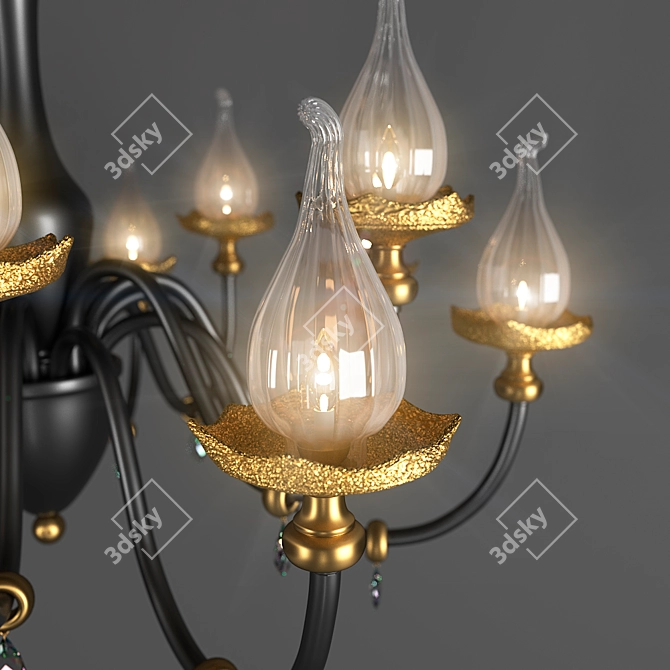 Elegant IDL Poesia Chandelier 3D model image 2