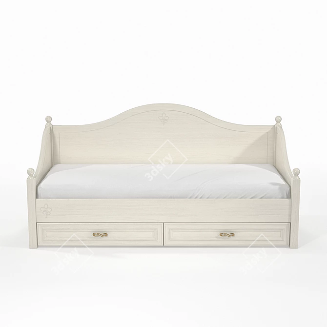 OM Bed Svetlitsa KS-19: Modern Comfort in Your Bedroom! 3D model image 2