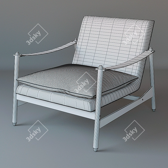 Ipanema Armchair: Stylish Design by Zalszupin 3D model image 2