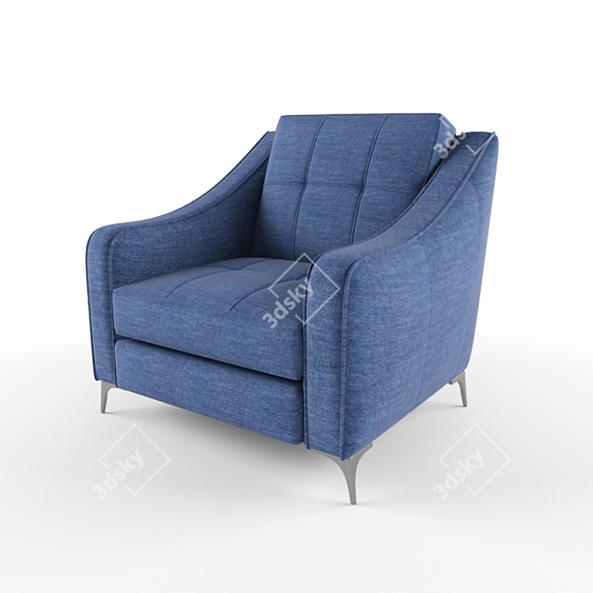 NIERI LIZ Armchair: Elegant Comfort 3D model image 2