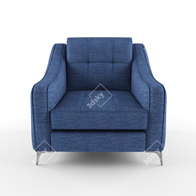 NIERI LIZ Armchair: Elegant Comfort 3D model image 3