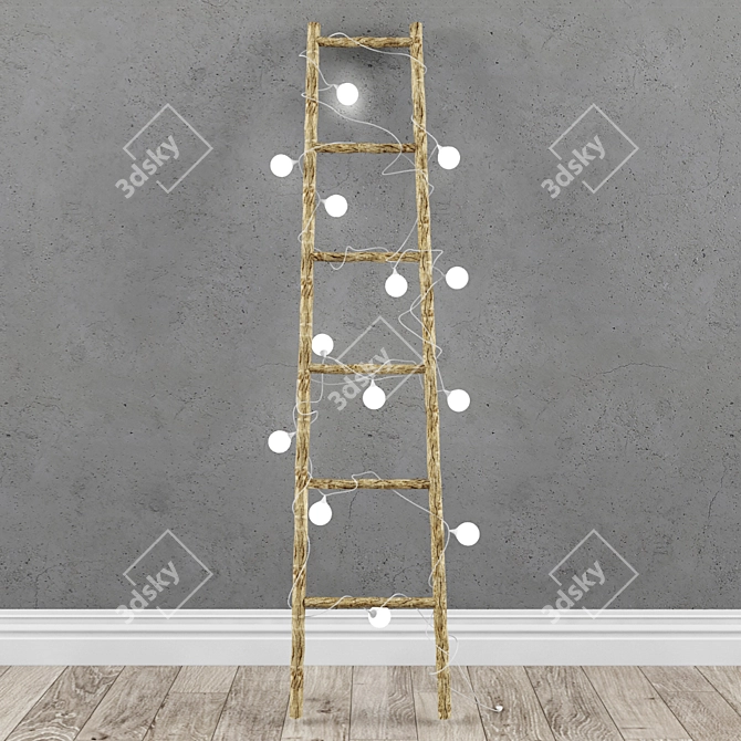 Illuminated Decor Stairs 3D model image 1