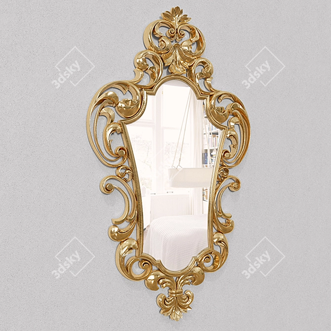 Elegant Reflective Beauty 3D model image 1