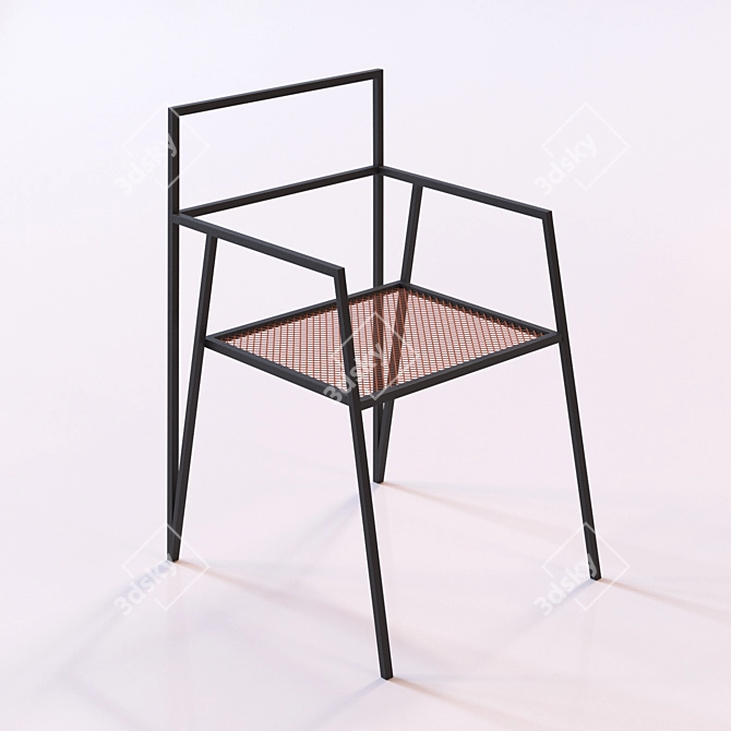 Alpina Mesh Chair: Sleek Designer Seating Solution 3D model image 1