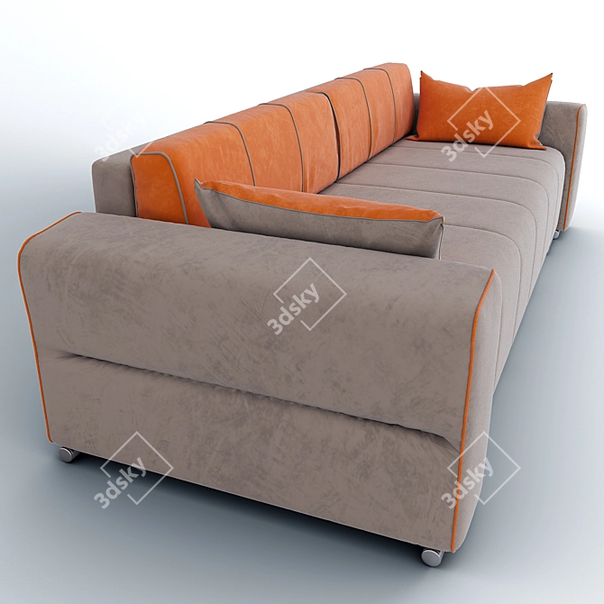 Flat Como 2 - Sleek and Stylish Sofa 3D model image 2