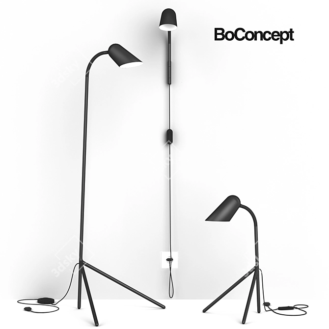 Sleek BoConcept Curious Lighting 3D model image 1