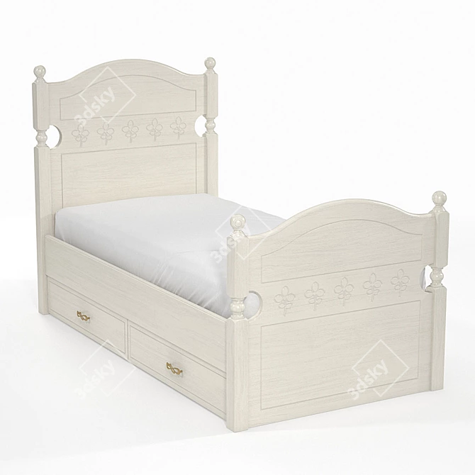 Title: Svetlitsa KS-17 Bed 3D model image 1