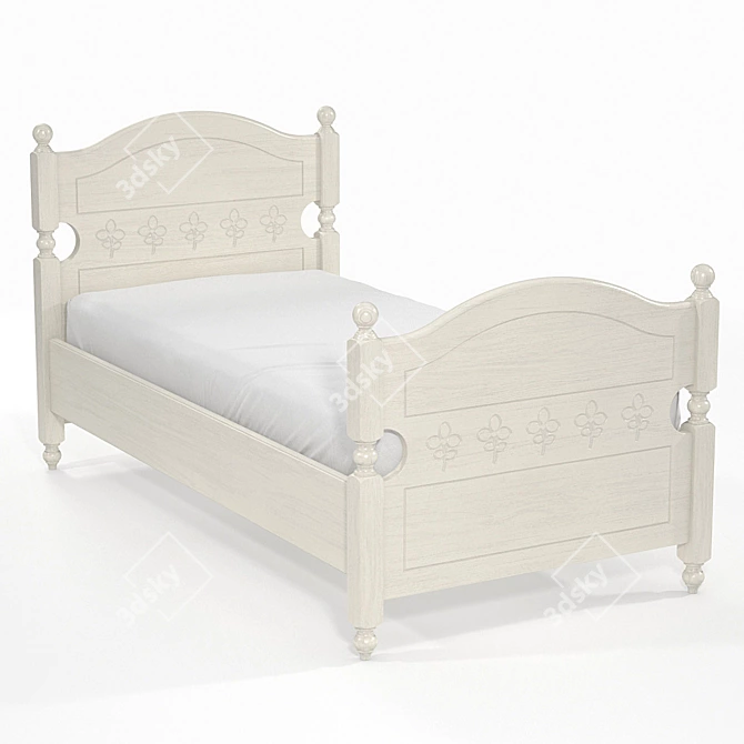 "OM" Bed Svetlitsa KS-16: Elegant and Comfortable 3D model image 1