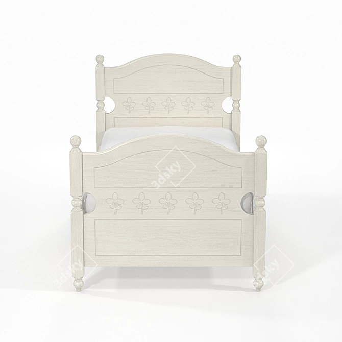 "OM" Bed Svetlitsa KS-16: Elegant and Comfortable 3D model image 2