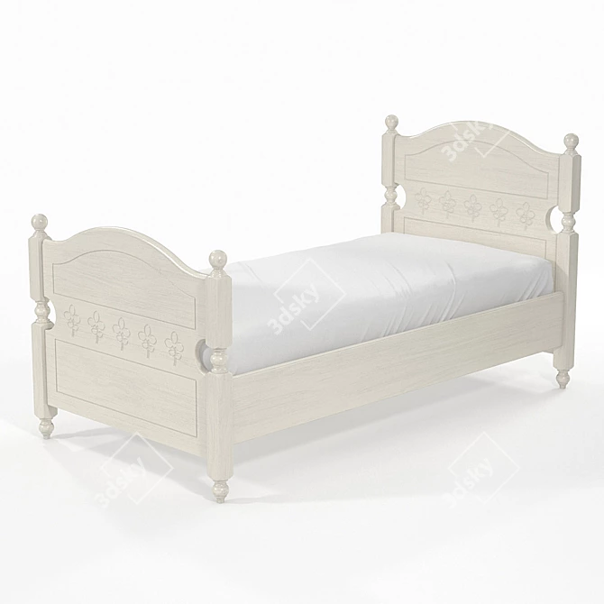 "OM" Bed Svetlitsa KS-16: Elegant and Comfortable 3D model image 3