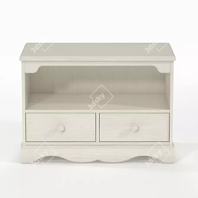 Elegant OM Stand for Bedroom Decor 3D model image 2