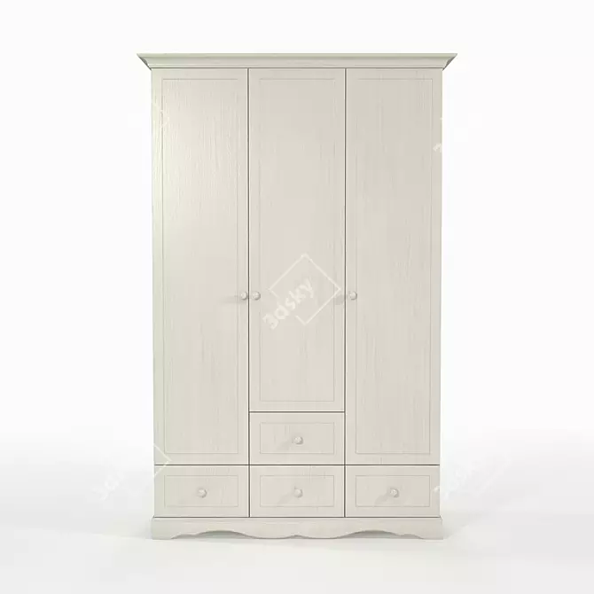 Sleek Ellie Cabinet for Organized Storage 3D model image 2