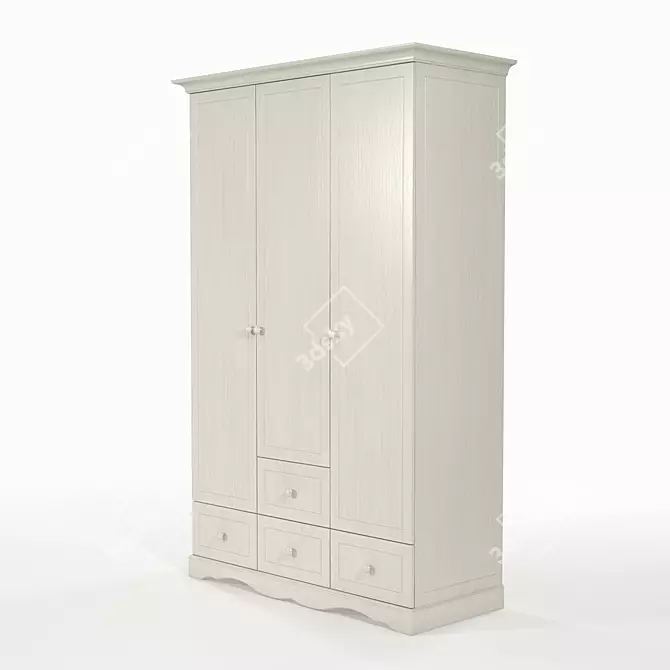 Sleek Ellie Cabinet for Organized Storage 3D model image 3