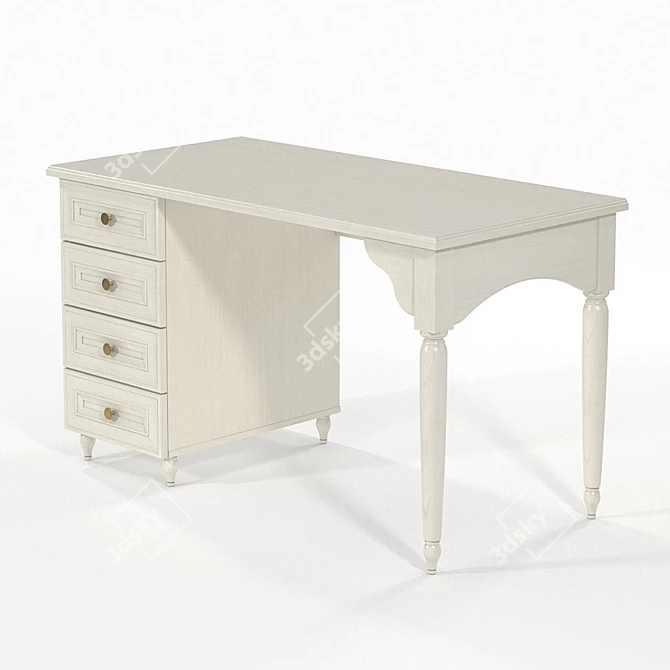 Elegant OM Design Writing Desk 3D model image 3