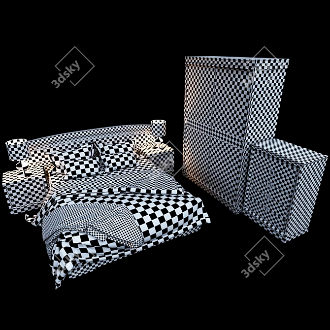 Elegant NORA Bedroom Set: Monrabal Chirivella, Spain 3D model image 2