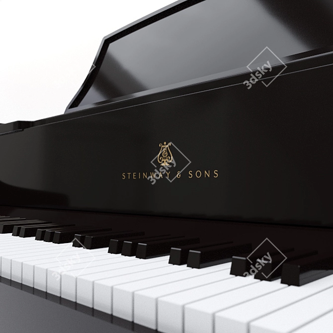 Steinway & Sons Grand Piano 3D model image 2