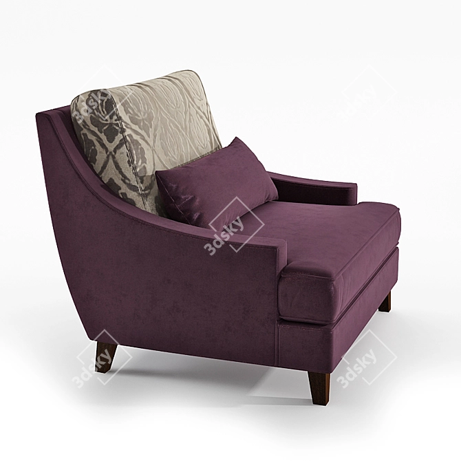 Selva 1125: Stylish and Comfortable Chair 3D model image 2