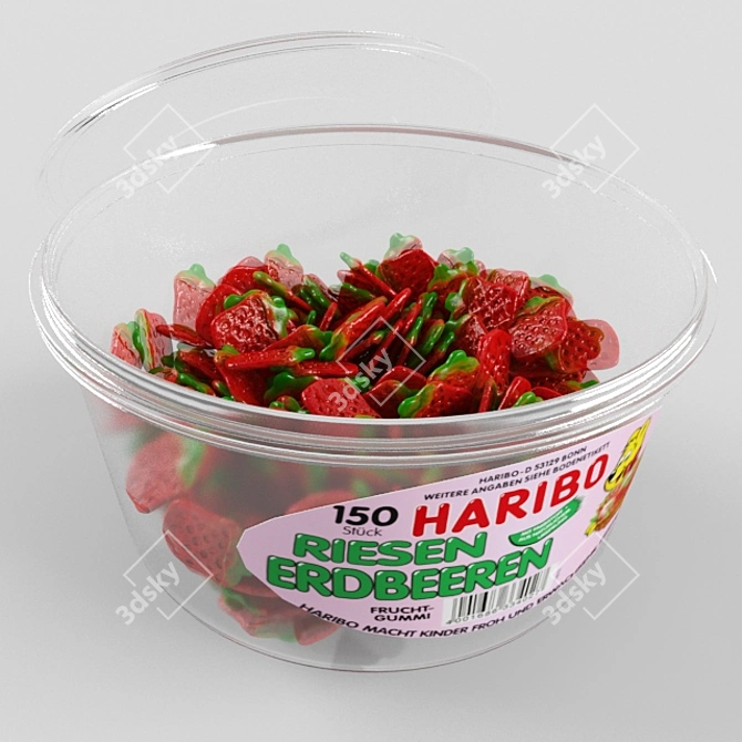 Delicious Marmalade Haribo - Cola & Riesen! 3D model image 2