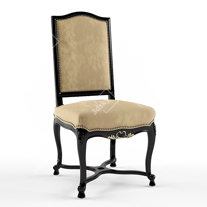 Regence Chair: Classic Elegance. 3D model image 1