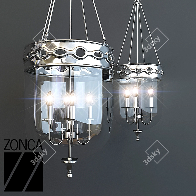 Elegant Coastal Lighting Set 3D model image 1