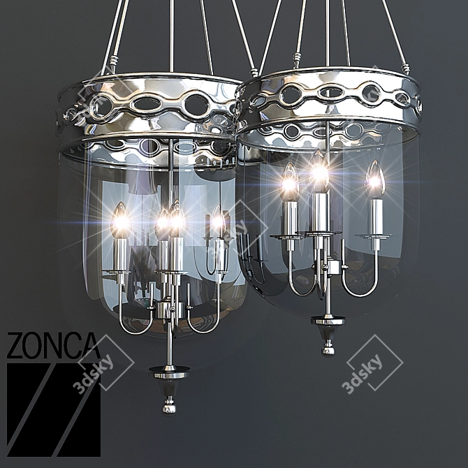 Elegant Coastal Lighting Set 3D model image 2