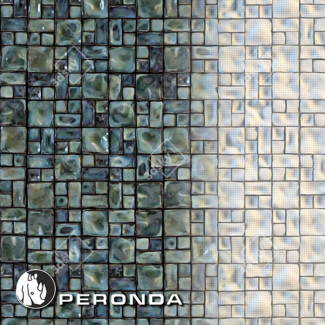 Peronda Shamian: Geometric Low Poly Tile 3D model image 1