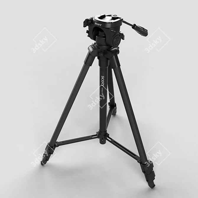 Compact and Versatile SONY VCT-R640 Tripod 3D model image 1